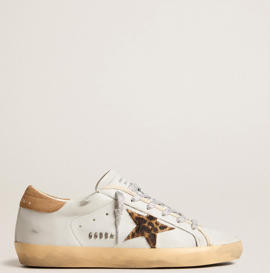 Super-Star in nappa con stella in cavallino e talloncino in suede "ULTIMI PEZZI"