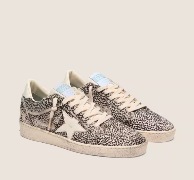 Ball Star LTD in cavallino leo con stella in pelle color crema