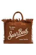 Colette bag in brown canvas with logo