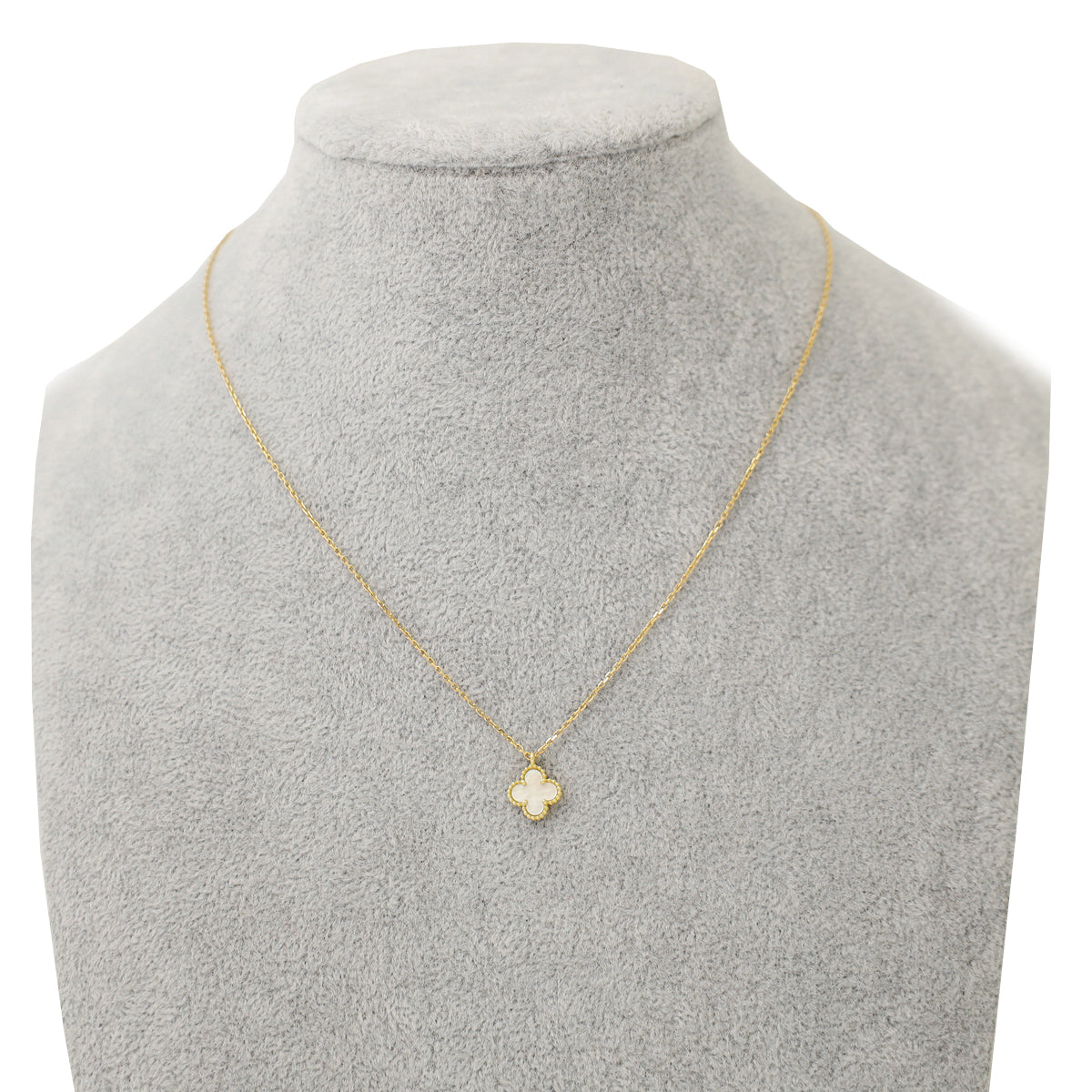 Van Cleef & Arpels 18K Yellow Gold MOP Sweet Alhambra Necklace – Accessorio premium elegante