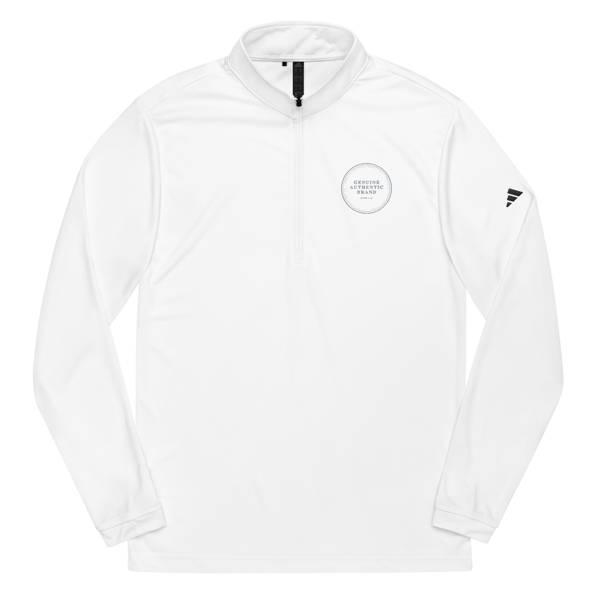 adidas x Genuine Authentic Brand Embroidered Logo Quarter zip pullover