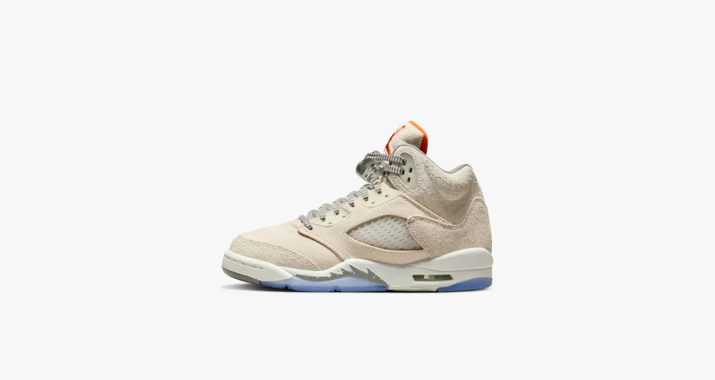 Air Jordan 5 Retro SE 'Craft' Light Orewood Brown Sneakers for Big Kids (GS)