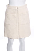 Chanel 2020 Cruise Ivory Fantasy Tweed Skirt SZ 38 NWT