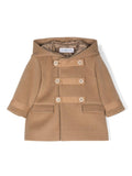 Cappotto per neonati Colorichiari marrone con chiusura doppiopetto con bottoni – Accessorio premium elegante