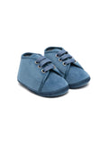 Sneakers blu per neonato con punta a contrasto Colorichiari