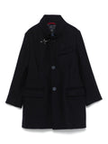 Cappotto per bambino Fay Kids blu monopetto con colletto rialzato – Accessorio premium elegante