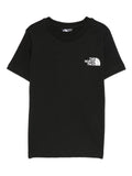 T-shirt per bambino The North Face Kids nero con logo sul petto – Accessorio premium elegante