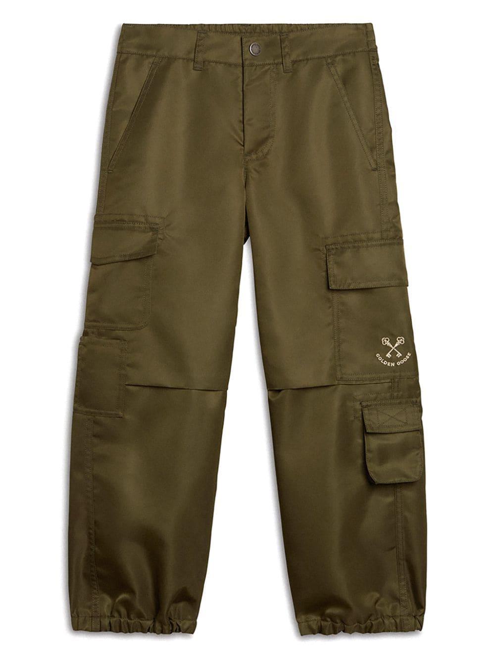 Cargo per bambino Golden Goose Kids verde impermeabili