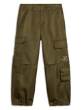 Cargo per bambino Golden Goose Kids verde impermeabili