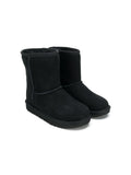 Stivaletti con fodera in pelliccia per bambina UGG Kids neri con punta tonda – Accessorio premium elegante