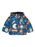 Giubbino per neonati Stella McCartney Kids blu con stampa grafica – Accessorio premium elegante
