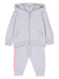 Tuta sportiva grigia per neonata con stampa MSGM Kids – Accessorio premium elegante