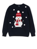 Maglione girocollo per bambino Il Gufo blu con maniche lunghe – Accessorio premium elegante