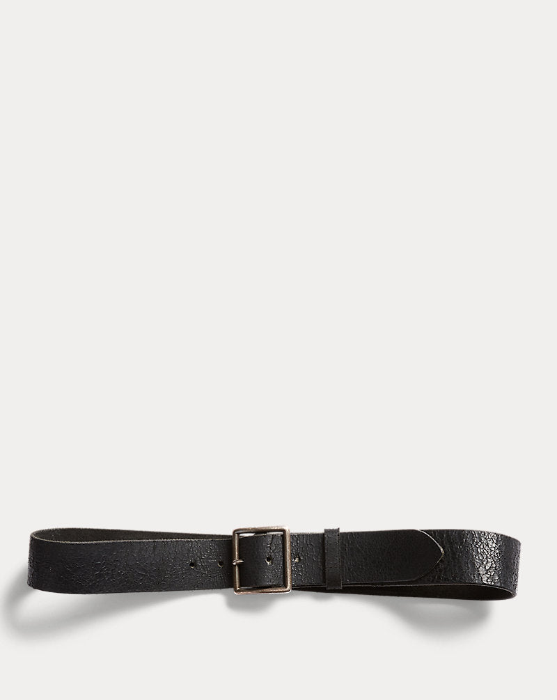 Cintura in pelle invecchiata — Vintage Black