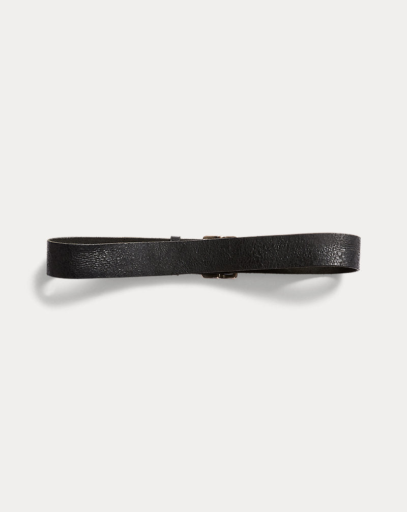 Cintura in pelle invecchiata — Vintage Black