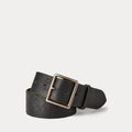 Cintura in pelle invecchiata — Vintage Black