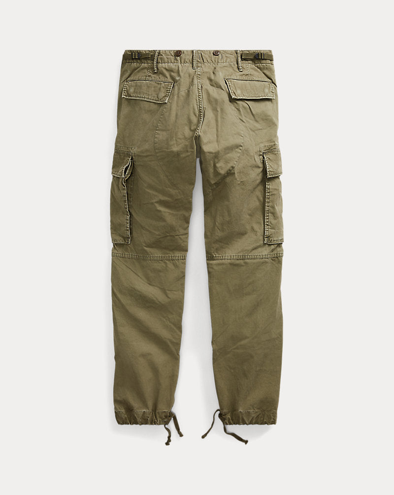 Pantaloni cargo militari in popeline — Verde oliva scuro