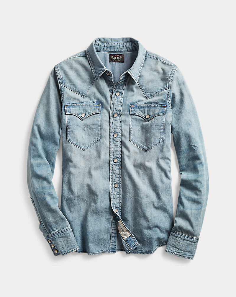 Camicia western in denim — Trattamento medio