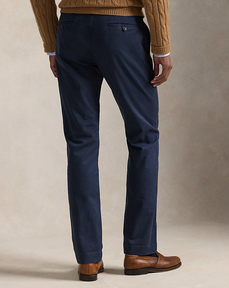 Pantaloni Bedford stretch Straight-Fit — Inchiostro nautico