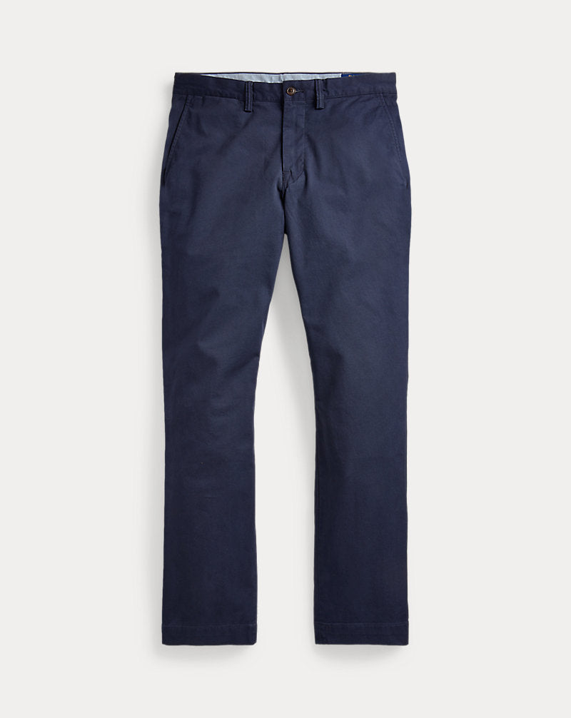 Pantaloni Bedford stretch Straight-Fit — Inchiostro nautico