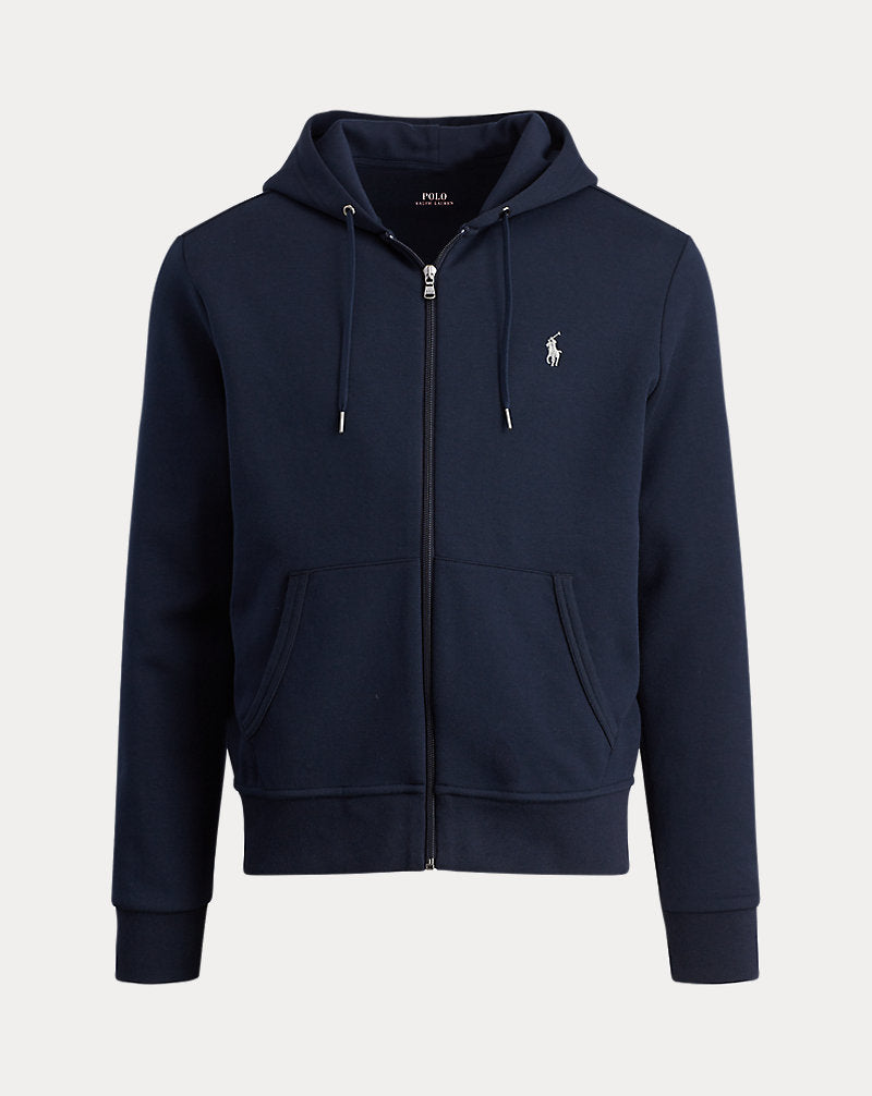 Felpa con cappuccio e cerniera — Blu navy Aviator