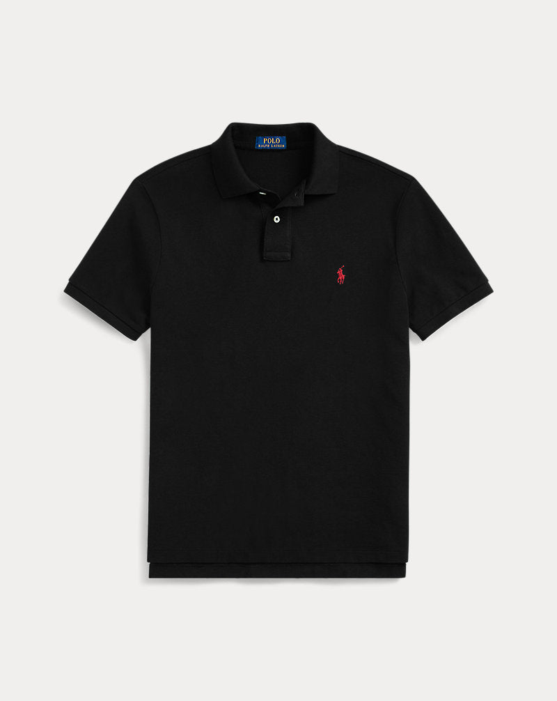 L’iconica polo in piqué – Tutte le opzioni di vestibilità — Nero/Rosso