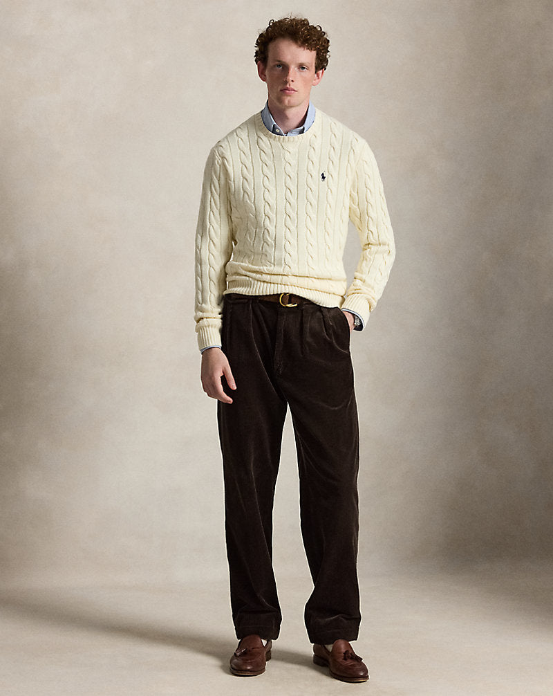 Maglia in cotone a trecce — Panna Andover