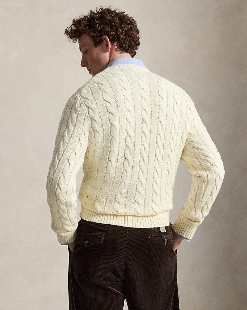 Maglia in cotone a trecce — Panna Andover