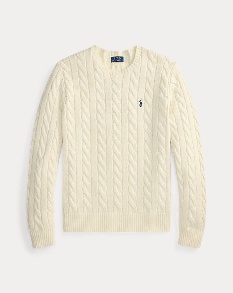 Maglia in cotone a trecce — Panna Andover