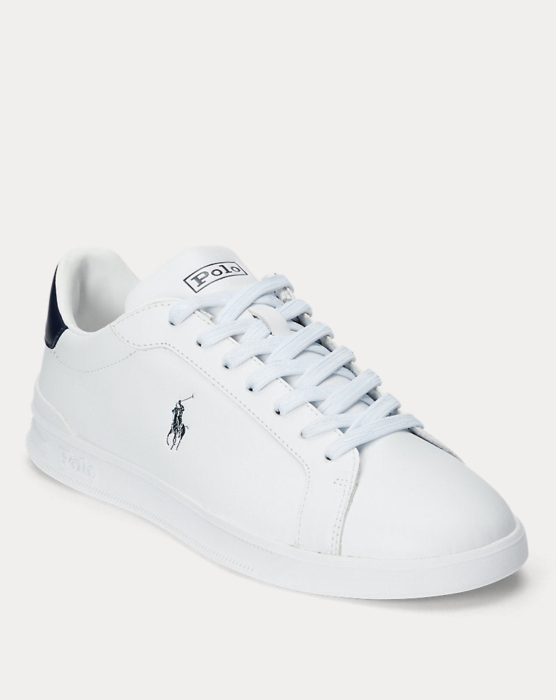 Sneaker Heritage Court II in cuoio nappa — Bianco/Blu navy Newport