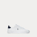 Sneaker Heritage Court II in cuoio nappa — Bianco/Blu navy Newport