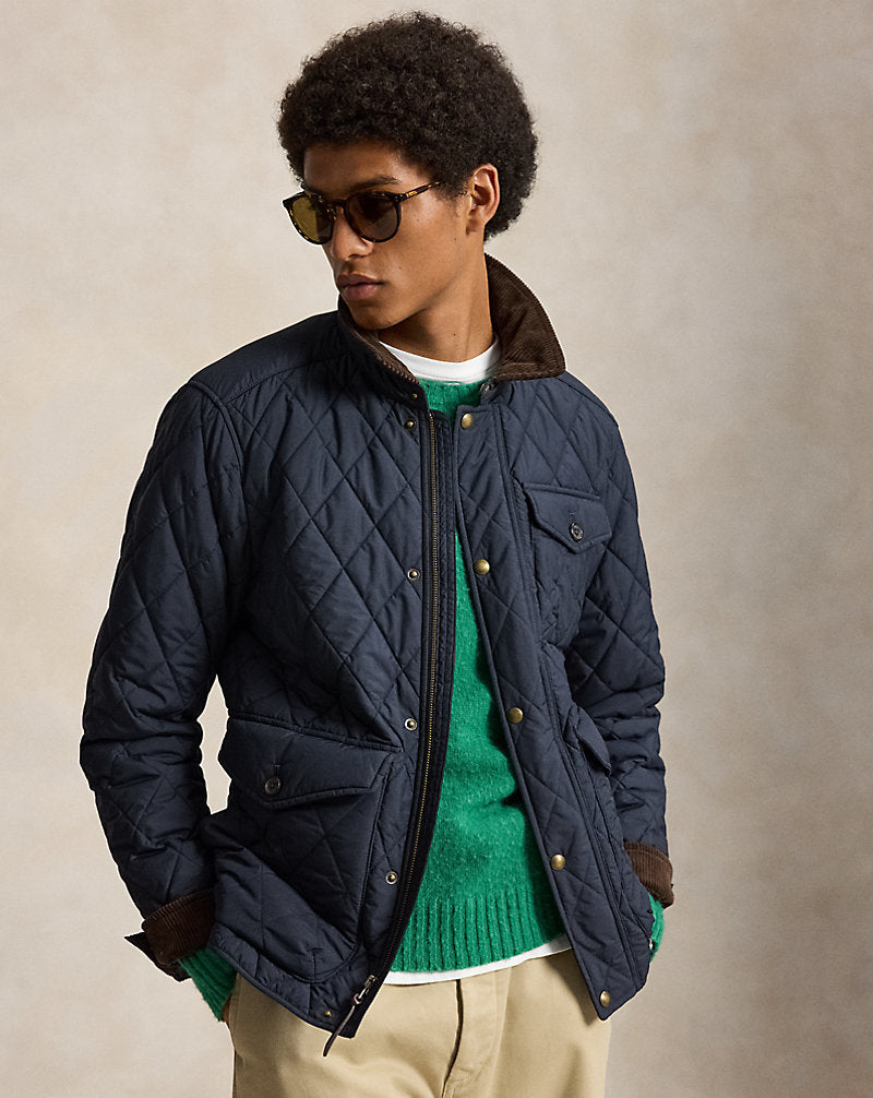 La giacca Beaton trapuntata — Blu navy College