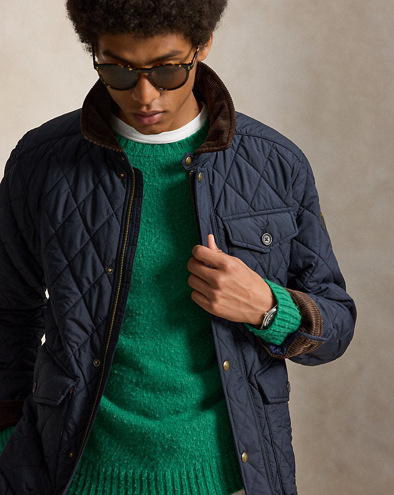 La giacca Beaton trapuntata — Blu navy College