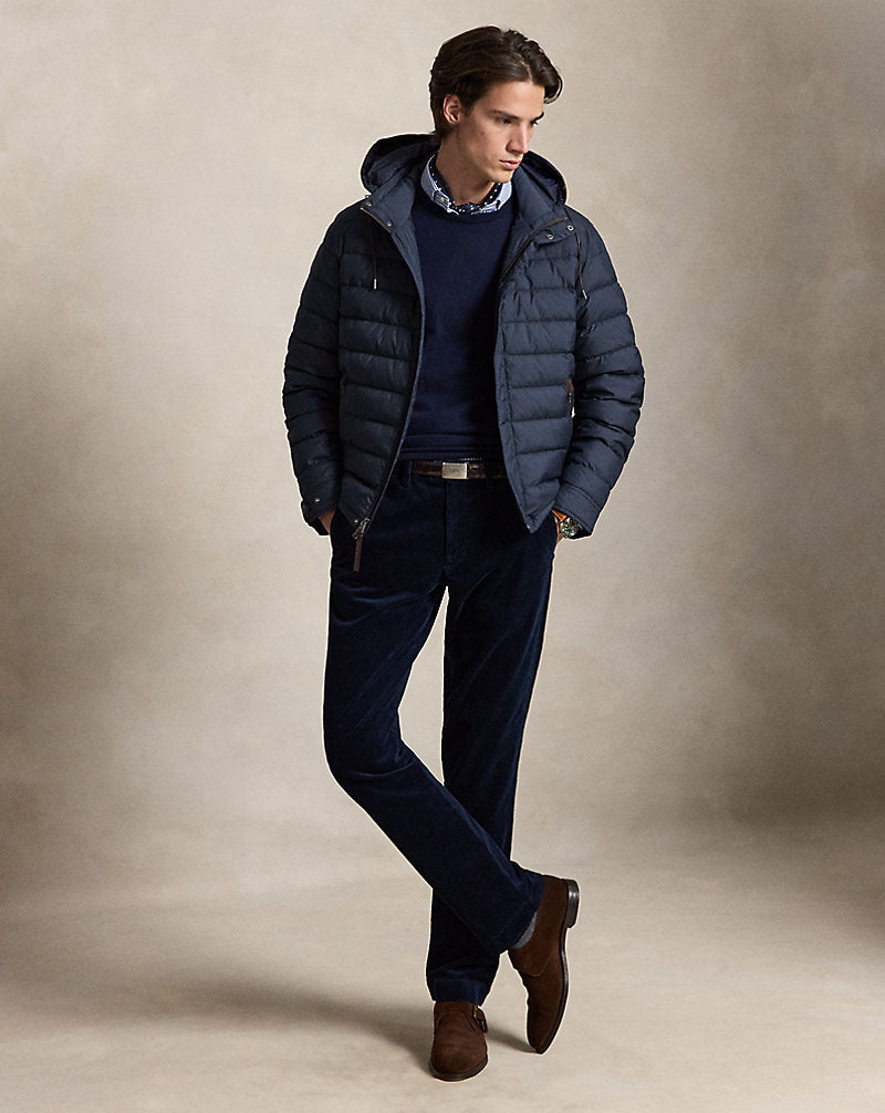 Pantaloni Bedford velluto Straight-Fit — Blu navy Aviator