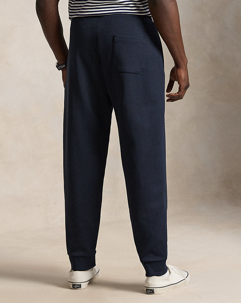 Pantaloni da jogging a maglia doppia — Blu navy Aviator