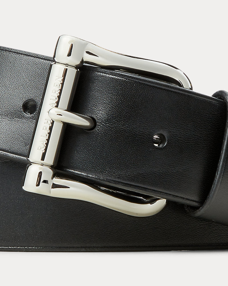 Cintura spessa con fibbia a rullo — Black