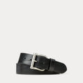 Cintura spessa con fibbia a rullo — Black