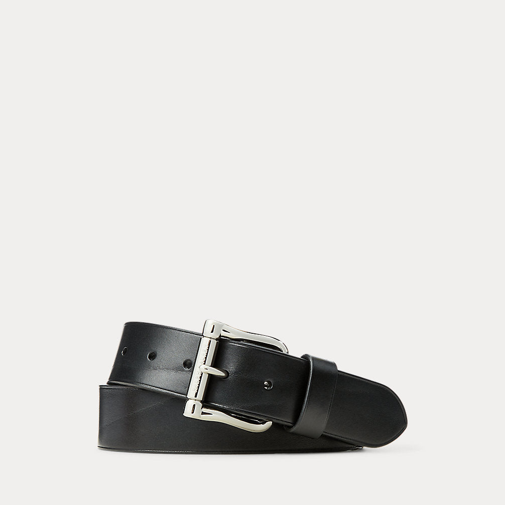 Cintura spessa con fibbia a rullo — Black