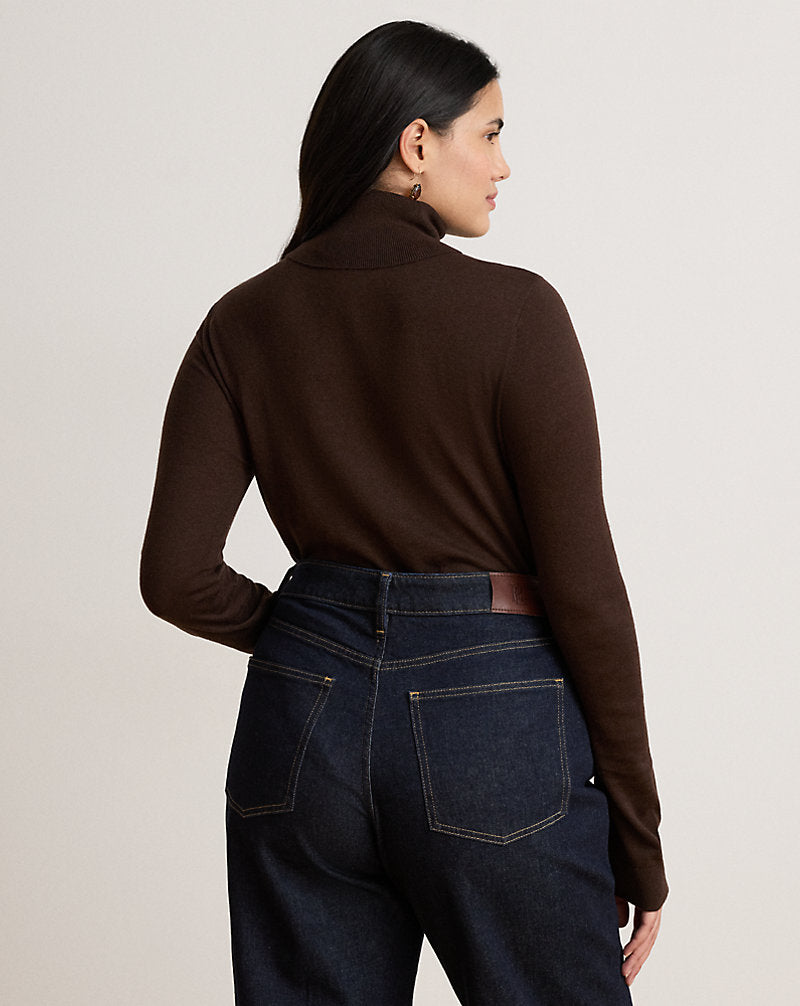 Maglia dolcevita — Marrone circuito