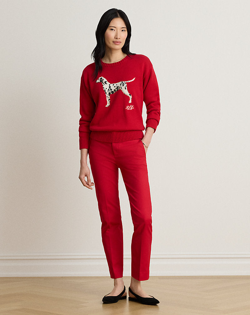 Maglia in cotone a intarsi con dalmata — Rosso Ralph multicolore