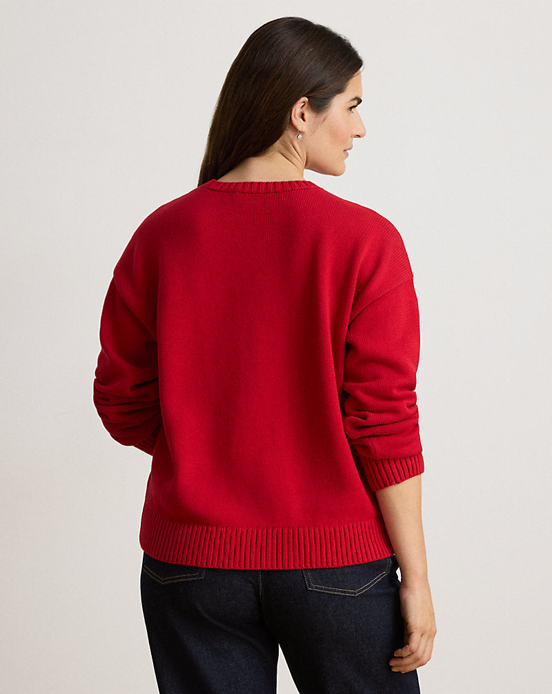 Maglia in cotone a intarsi con dalmata — Rosso Ralph multicolore
