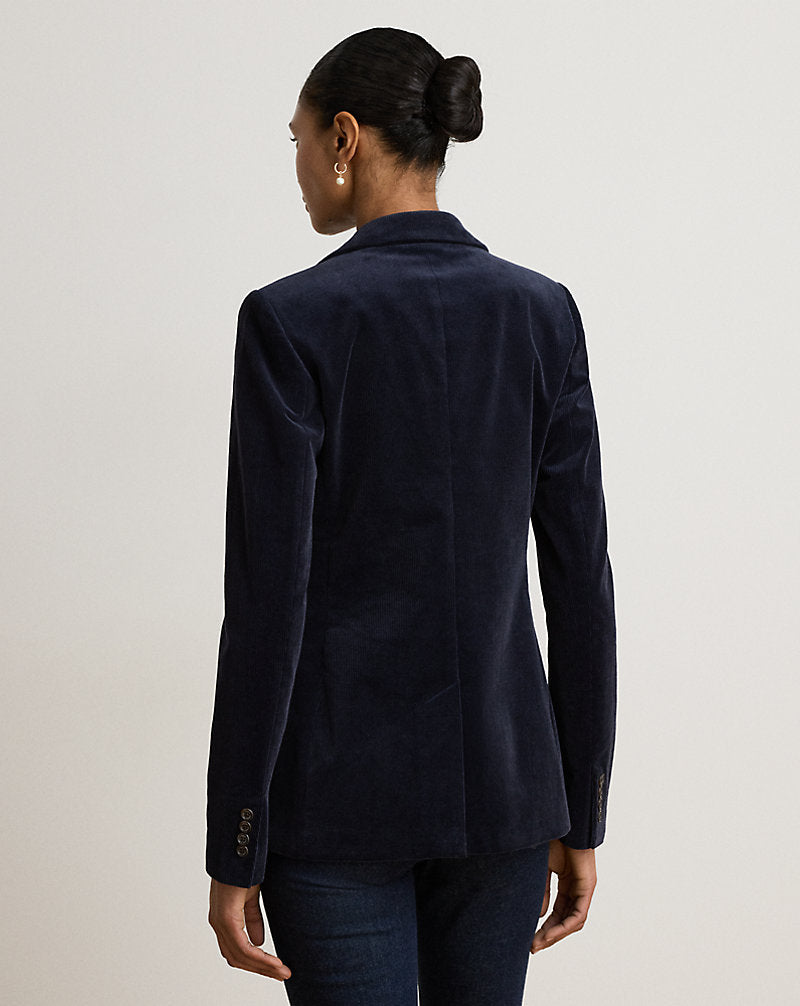 Blazer con ricamo in filo di metallo — Blu navy Lauren