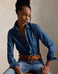 Camicia in denim Slim-Fit — Trattamento Merced