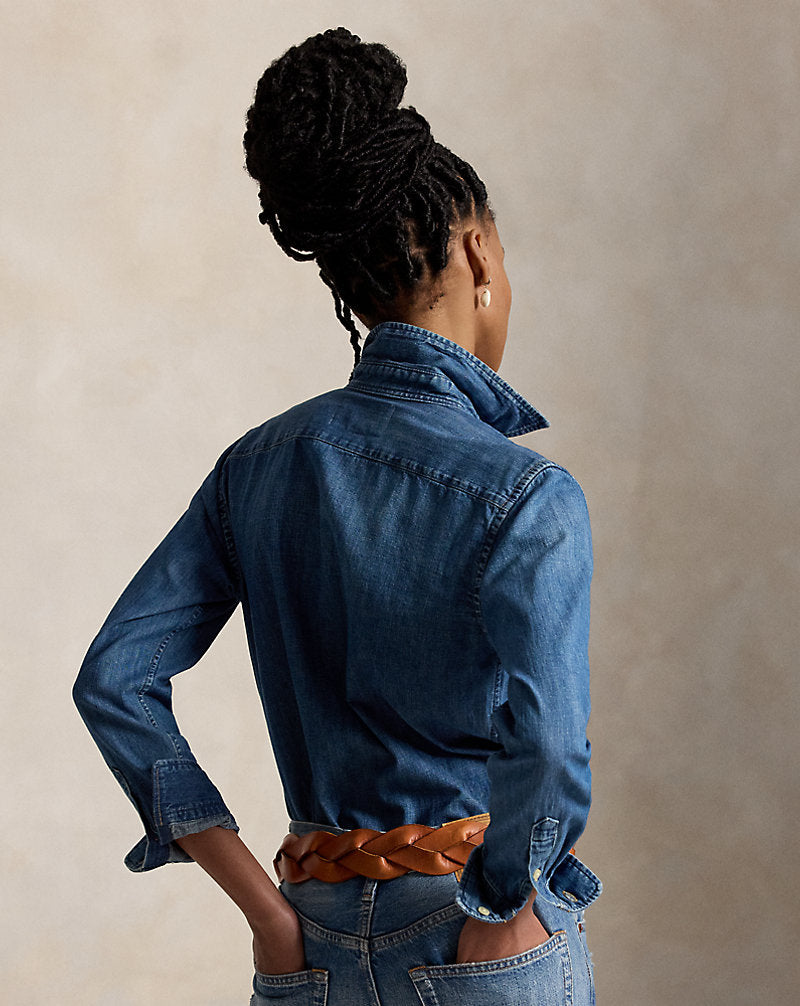 Camicia in denim Slim-Fit — Trattamento Merced