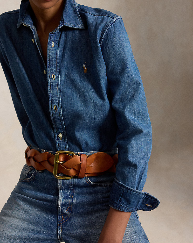 Camicia in denim Slim-Fit — Trattamento Merced
