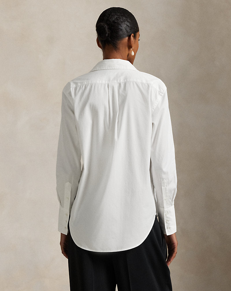 Camicia da smoking in cotone — Bianco