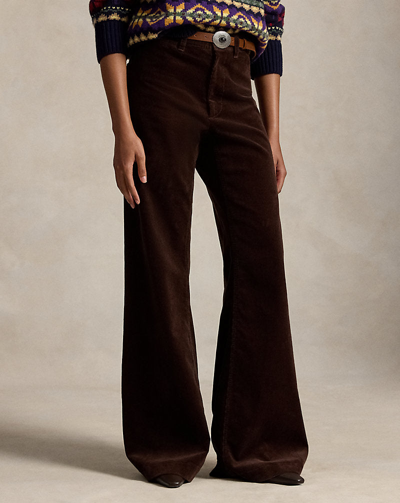 Pantaloni Beaton in velluto a coste — Marrone