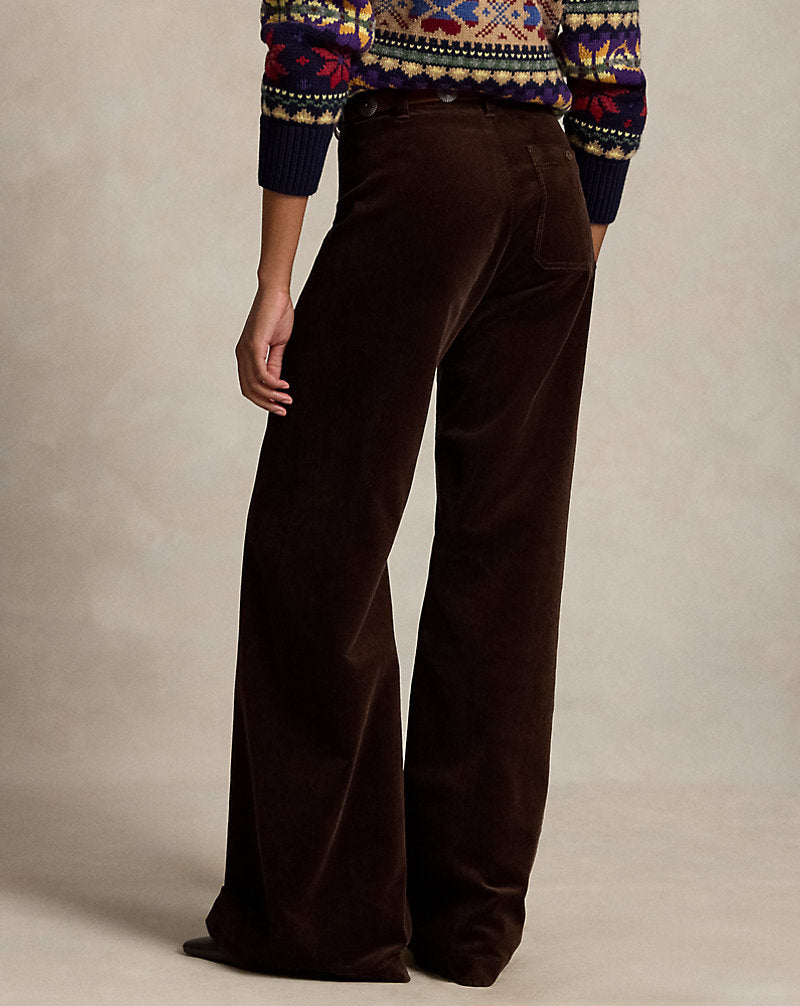 Pantaloni Beaton in velluto a coste — Marrone
