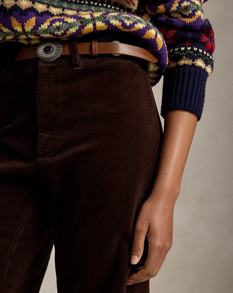 Pantaloni Beaton in velluto a coste — Marrone