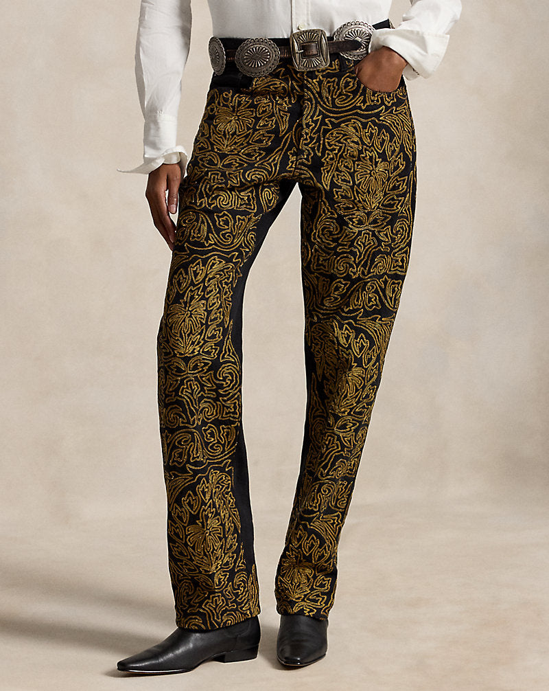 Jeans soutache Relaxed Straight-Fit — Trattamento Dorsodoro